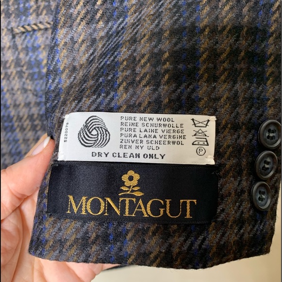 Maison Montagut NWT Plaid Pure Wool Sport Coat - Picture 2 of 9